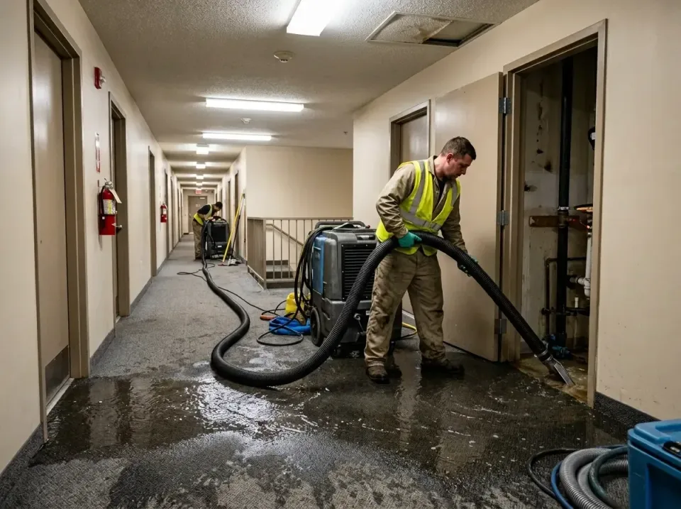 multi-unit-apartment-hallway-f-005 — frequently asked questions, Emergency Burst Pipe Water Extraction & Removal in Bladensb…